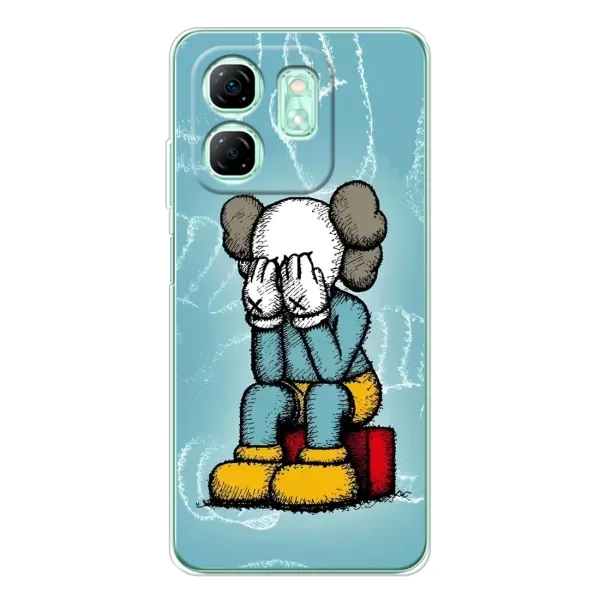 Чехол с принтом «Плач Bearbrick» для Infinix Smart 9 Чехол с принтом «Плач Bearbrick» для Infinix Smart 9