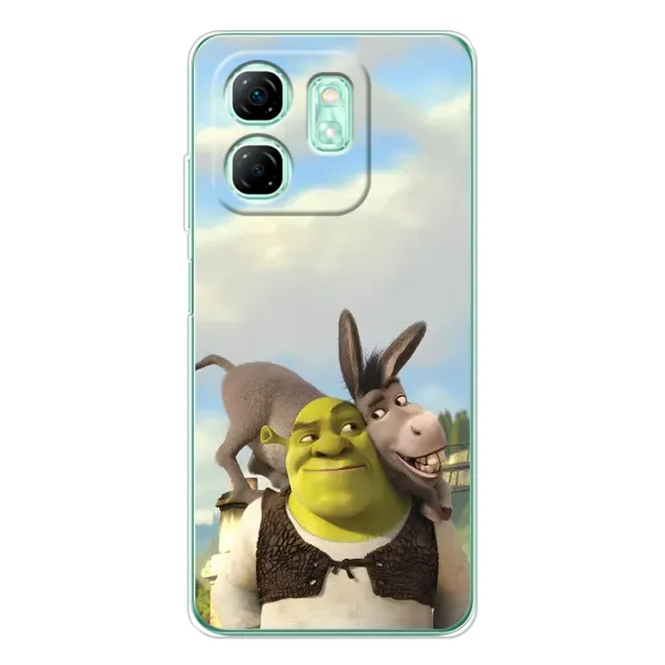 Чехол с принтом «Шрек и Осел» для Infinix Smart 9 Чехол с принтом «Шрек и Осел» для Infinix Smart 9