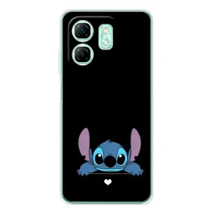 Чохол з принтом Стіч на Infinix Smart 9 (Стіч на чорному)
