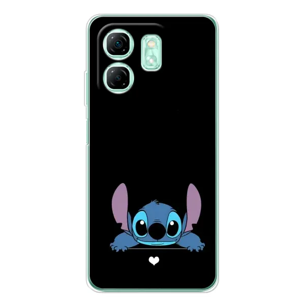 Чохол з принтом «Стіч на чорному» для Infinix Smart 9