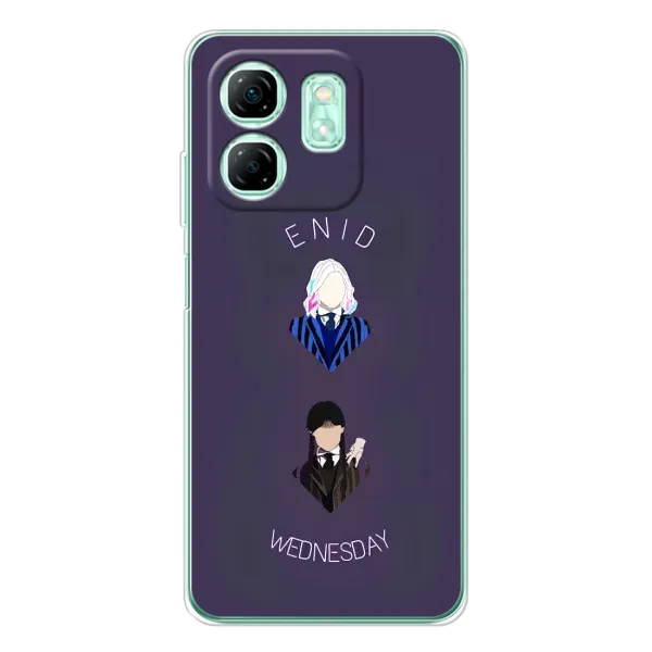 Чехол с принтом «Уэнздей и подруга» для Infinix Smart 9 Чехол с принтом «Уэнздей и подруга» для Infinix Smart 9