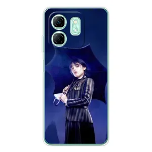 Чохли Венсдей на Infinix Smart 9 Уенсдей (AlphaPrint) (Венздей з парасолькою)