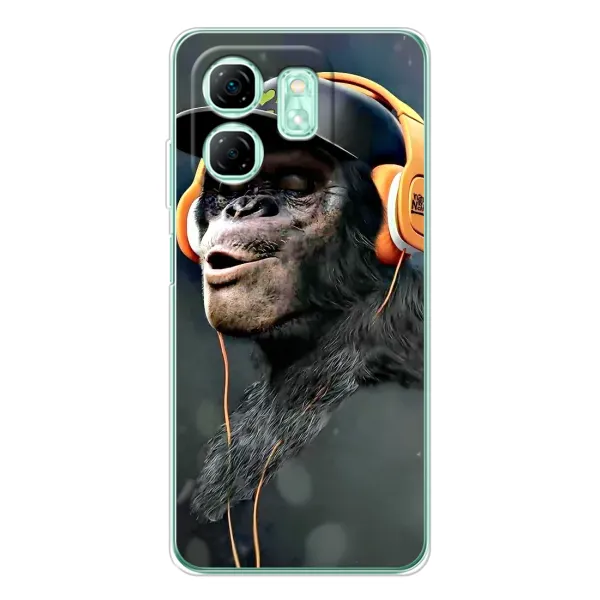 Чехол с принтом «В наушниках» для Infinix Smart 9