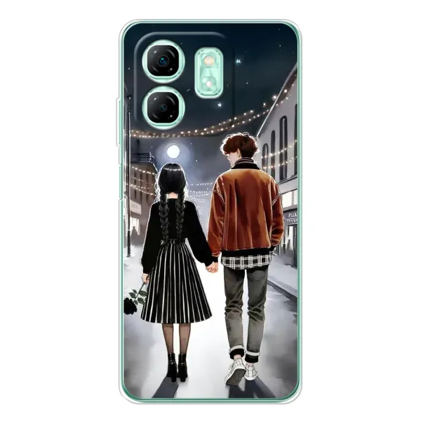 Чохол з принтом «Венздей та Тайлер» для Infinix Smart 9 Чохол з принтом «Венздей та Тайлер» для Infinix Smart 9