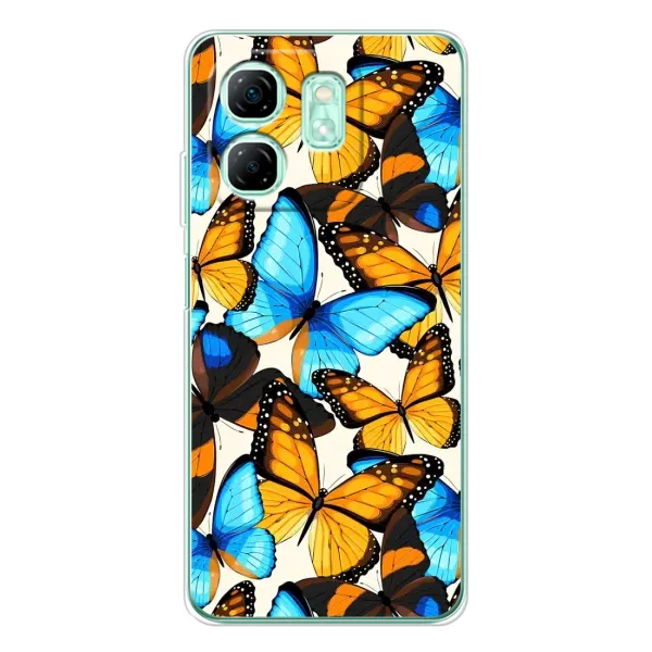 Чохол з принтом «Яскраві метелики» для Infinix Smart 9
