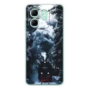 Новорічні, Святкові Чохли для Infinix Smart 9 - 2024 год (Зимовий потяг)