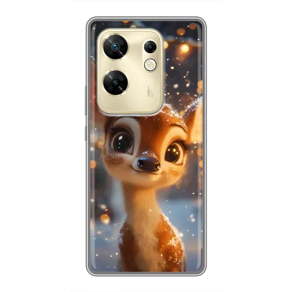 Чехол с принтом «Олененок среди гирлянд» для Infinix Zero 30
