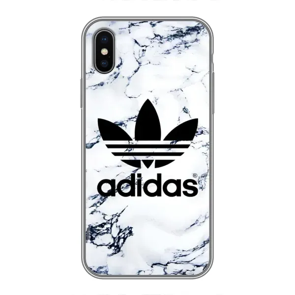 Чехол с принтом «Адидас на мраморе» для iPhone X
