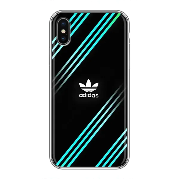 Чехол с принтом «Адидас с полосами» для iPhone X