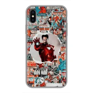 Чехлы с героями Марвел iPhone X (VPrint)
