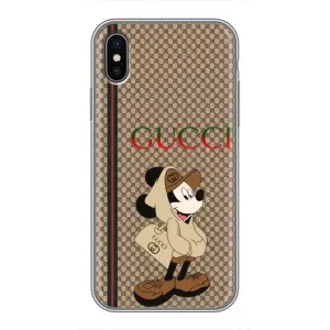Чохол з принтом «Mickey GUCCI» для iPhone X