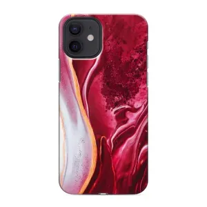 Чехол с принтом «Мрамор красный» для iPhone 12 mini