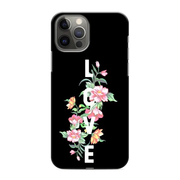 Чохол з принтом «Квіти LOVE» для iPhone 12 Pro Max Чохол з принтом «Квіти LOVE» для iPhone 12 Pro Max