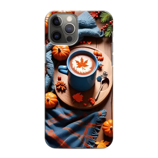 Чохол з принтом «Кава і гарбузики» для iPhone 12 Pro Max