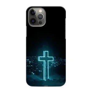 Чехол для iPhone 12 Pro Max (AlphaPrint) - (Христианские) (Крест и город)