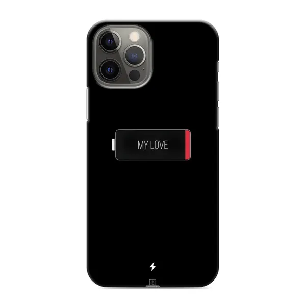 Чохол з принтом «Love battery» для iPhone 12 Pro Max Чохол з принтом «Love battery» для iPhone 12 Pro Max