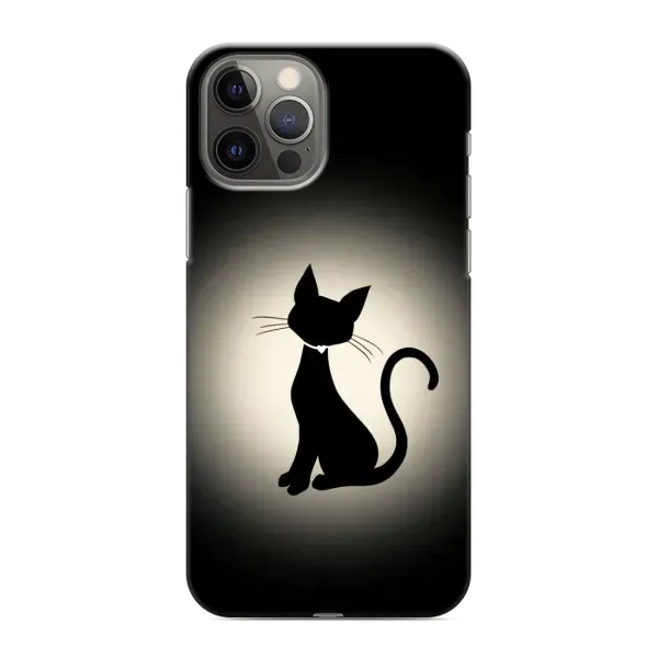 Чохол з принтом «Силует котика» для iPhone 12 Pro Max