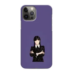 Чохли Венсдей на iPhone 12 Pro Max Уенсдей (AlphaPrint) (Венздей у чорному)
