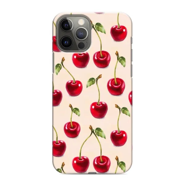 Чохол з принтом «Черешня» для iPhone 12 Pro Max