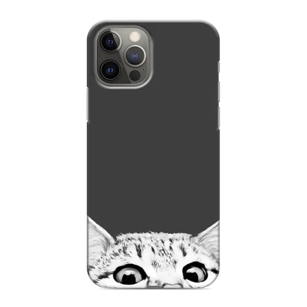 Чохол з принтом «Виглядає котик» для iPhone 12 Pro Max Чохол з принтом «Виглядає котик» для iPhone 12 Pro Max