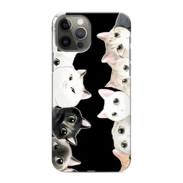 Чохол з принтом «Погляд котиків» для iPhone 12 Pro Max Чохол з принтом «Погляд котиків» для iPhone 12 Pro Max