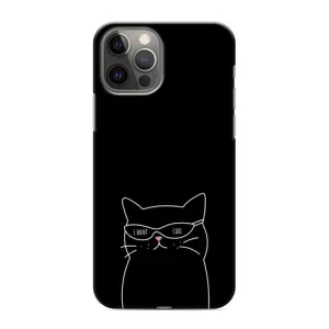 Чохол з принтом «Байдужий кіт» для iPhone 12 Pro