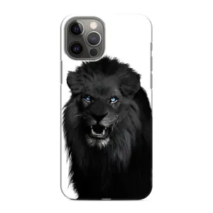 Чохли з картинкою животних iPhone 12 Pro (Чорний ЛЕВ)