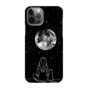 Чохол з принтом «Дівчина з котом» для iPhone 12 Pro