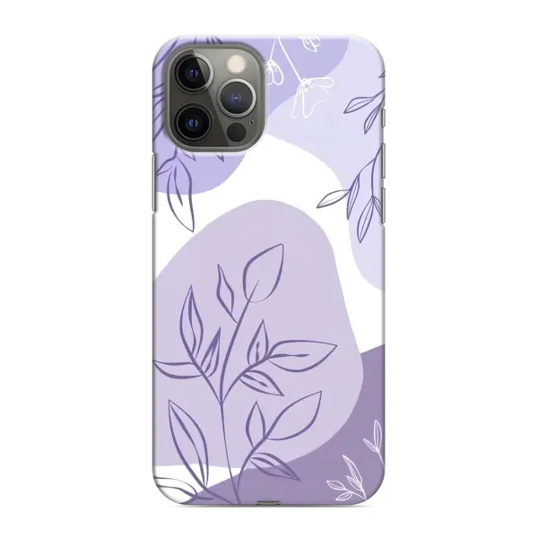 Чохол з принтом «Фіолетове листя абстракція» для iPhone 12 Pro