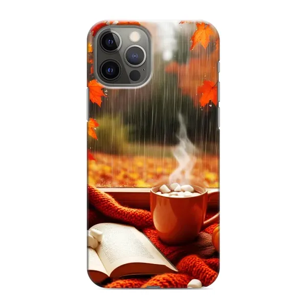 Чохол з принтом «Кава і дощ» для iPhone 12 Pro