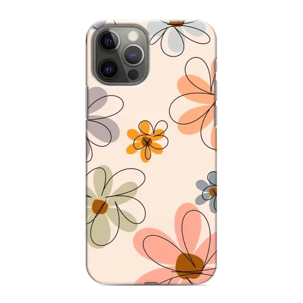 Чохол з принтом «Кольорові квіти» для iPhone 12 Pro