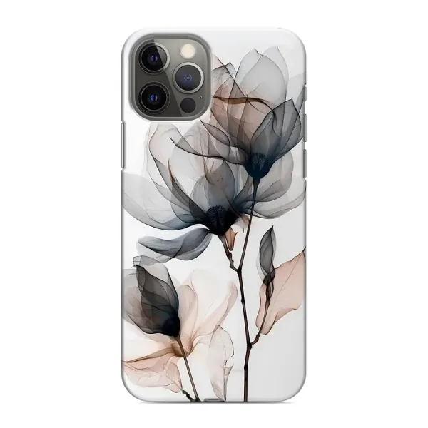 Чохол з принтом «Квіти на білому» для iPhone 12 Pro