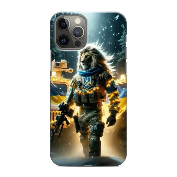 Чохол з принтом «ЛЕВ ЗСУ» для iPhone 12 Pro