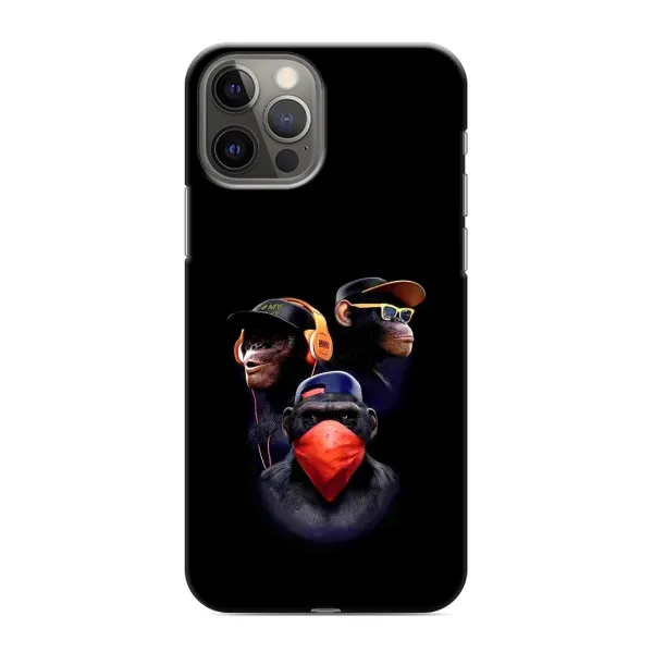 Чохол з принтом «Три мавпи» для iPhone 12 Pro Чохол з принтом «Три мавпи» для iPhone 12 Pro