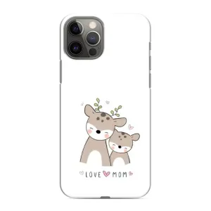 Чохол з принтом «Оленята мама і малюк» для iPhone 12 Pro