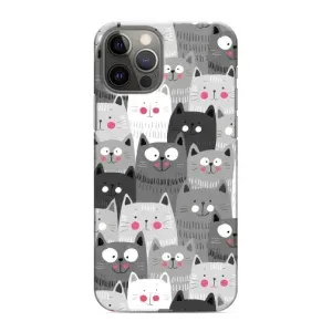 Чохол з принтом «Мальовані котики» для iPhone 12 Pro