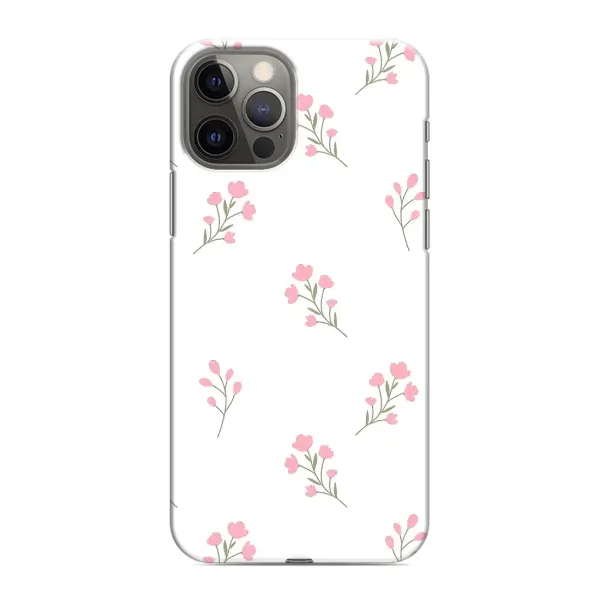 Чохол з принтом «Рожеві квіти» для iPhone 12 Pro