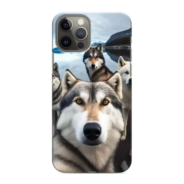 Чохол з принтом «Селфі Хаскі» для iPhone 12 Pro Чохол з принтом «Селфі Хаскі» для iPhone 12 Pro