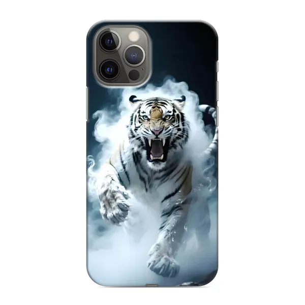 Чохол з принтом «Білий тигр у диму» для iPhone 12 Pro
