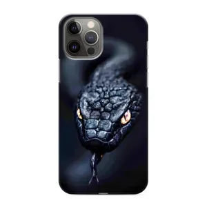 Чохол з картинкою 'Хижаки' для iPhone 12 Pro (Чорна змія)