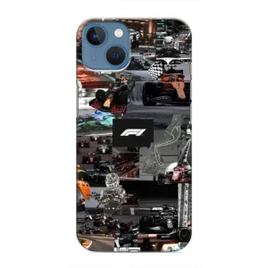 Чохол Формула1 на iPhone 13 Mini (Гоночний колаж Ф1)