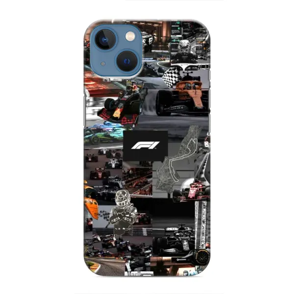 Чохол з принтом «Гоночний колаж Ф1» для iPhone 13 Mini