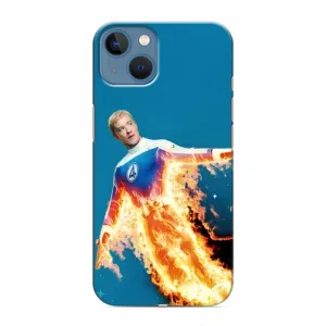 Чохол з принтом Фантастична четвірка для iPhone 13 Mini (Людина-факел у вогні)