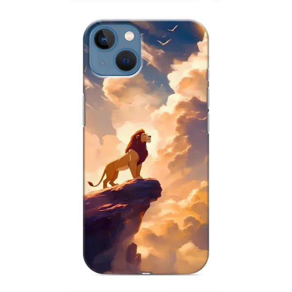 Чохол з принтом «Сімба на скелі» для iPhone 13 Mini