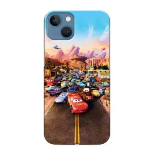 Силіконовий чохол Маквін для iPhone 13 Mini (Тачки на трасі)
