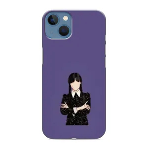Чохли Венсдей на iPhone 13 Mini Уенсдей (AlphaPrint) (Венздей у чорному)