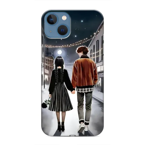 Чохол з принтом «Венздей та Тайлер» для iPhone 13 Mini