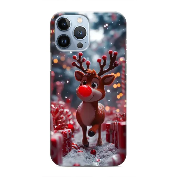 Чехол с принтом «Олень среди подарков» для iPhone 13 Pro Max Чехол с принтом «Олень среди подарков» для iPhone 13 Pro Max