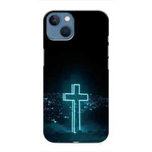 Чехол с принтом «Крест и город» для iPhone 13
