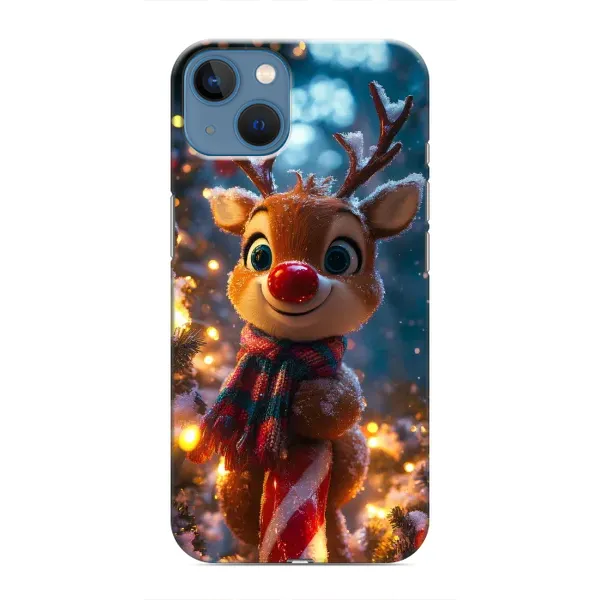 Чехол с принтом «Олень с шарфом» для iPhone 13 Чехол с принтом «Олень с шарфом» для iPhone 13